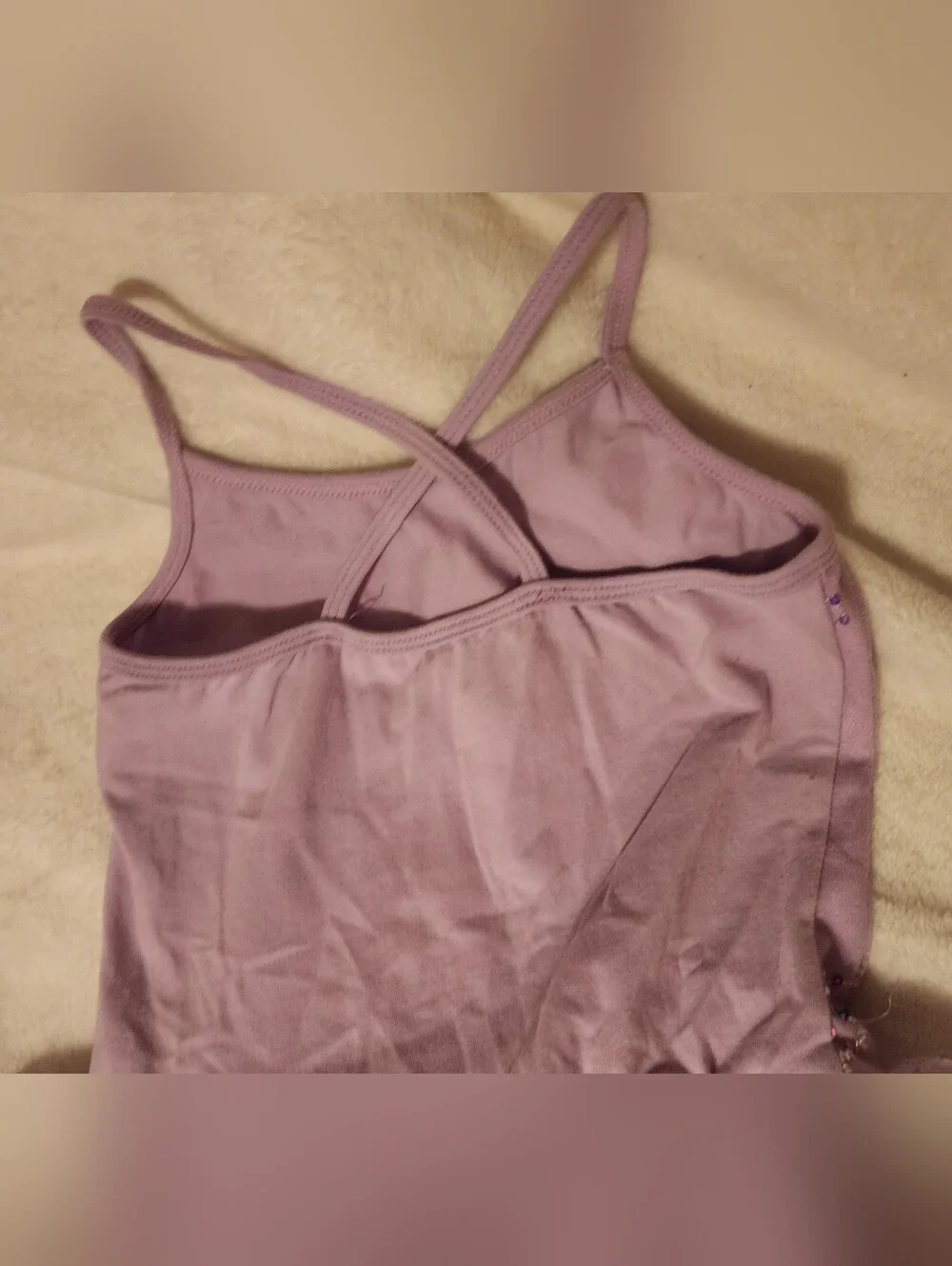 Girls Lavender Purple Sequin Butterfly Tutu Leotard Dress